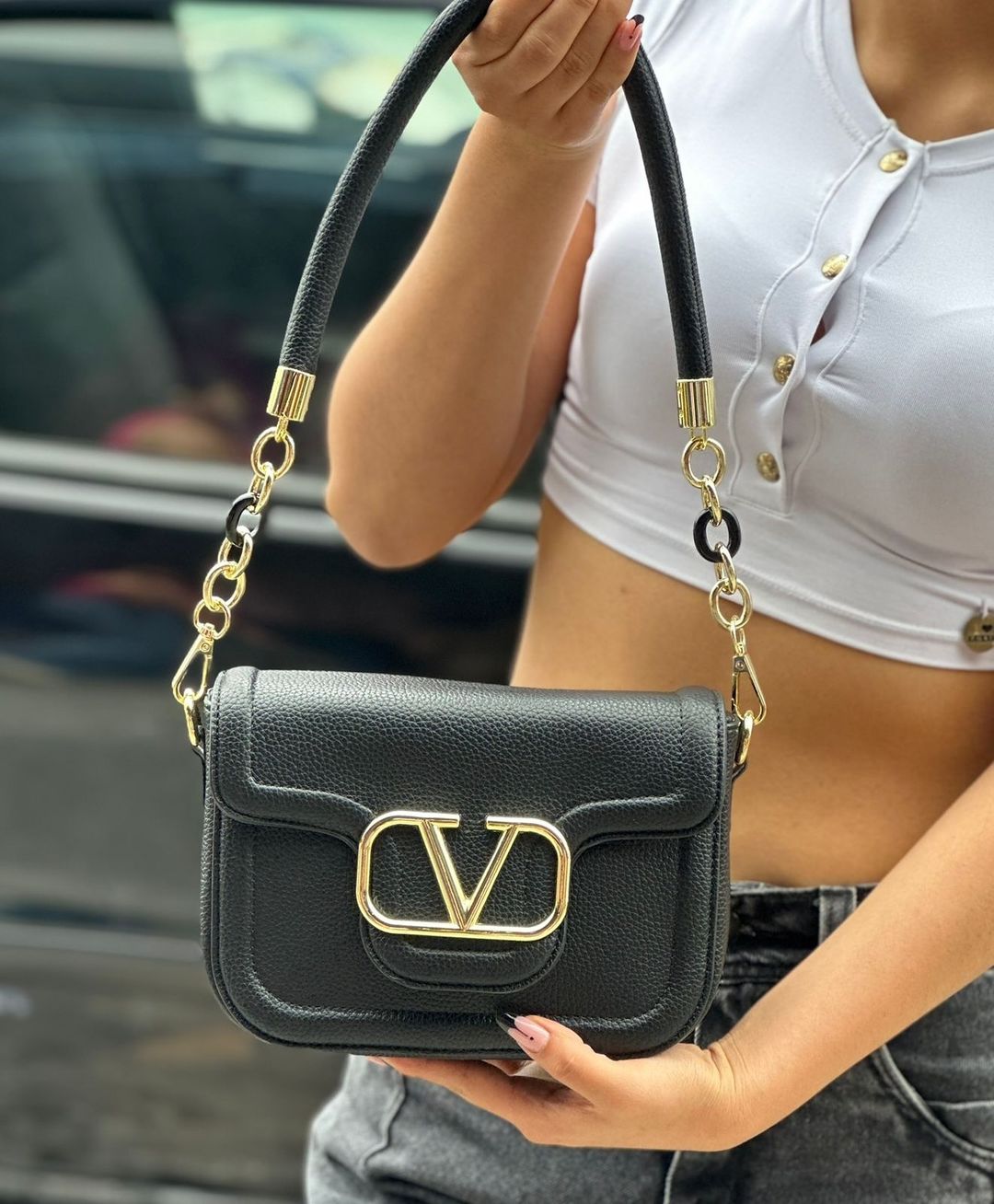 Bolsa Valentino Garavani VLogo (PREMIUM) - Elegância em Cada Detalhe
