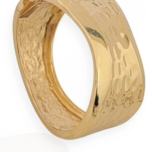 Bracelete Folheado a Ouro 18k Martelado - Ouro