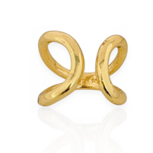 Anel Folheado a Ouro 18k - Ouro Regulavel